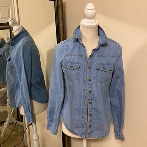 Forever 21 premium denim shirt.
